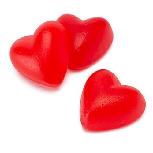 Cherry JuJu Valentines Heart Candy - Gummy Hearts - Sweet Heart Cherry Shaped Ju Ju Bee Candies, Valentines Candy Hearts (1 Pound)