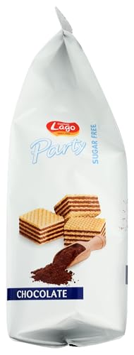 Gastone Lago Party Wafers Chocolate Cream Filling 7.5oz Chocolate Sugar Free