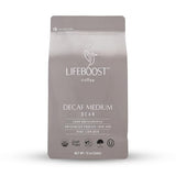 Lifeboost Medium Roast Swiss Water Decaf Whole Bean Coffee - Low Acid Organic Decaf Coffee, Non-GMO, USDA Organic, Single Origin, Third-Party Tested