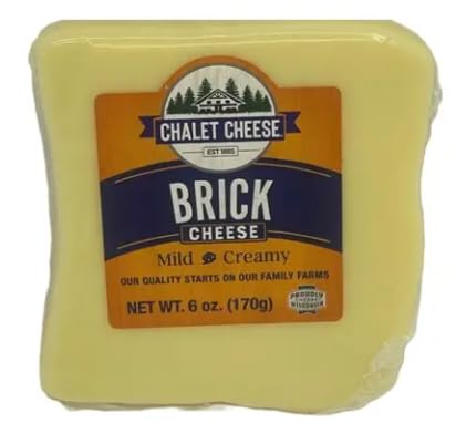 Brick Cheese 3-Pack - Traditional Wisconsin Brick Cheese, Mild & Creamy Semi-Soft Cheese, Classic Midwest Specialty