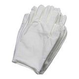 Emivery 12 Pairs Soft White Cotton Gloves Cloth Serving Gloves Jewelry Silver Inspection Gloves for Hands Cosmetic Moisturizing Spa, Jewelry