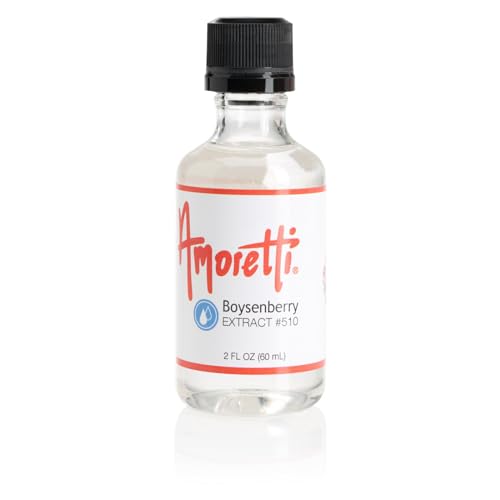 Amoretti - Boysenberry Extract Water Soluble 2 oz - Highly Concentrated & Perfect For Pastry, Savory, Brewing, and more, Preservative Free, Vegan