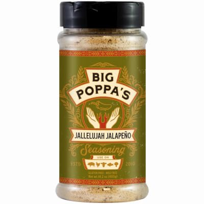 Big Poppa's OW86155-C Jallelujah Jalapeno Seasoning, 14.2 oz. - Quantity 6