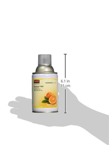 Rubbermaid Commercial Microburst 9000 Aerosol Air Freshener Refill, Mandarin Orange