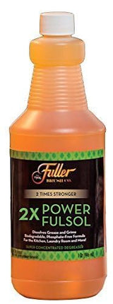 Fuller Brush 2X Power Fulsol Degreaser - Removes Grease, Oil, Grime & Stains - All Purpose Oil, Grease & Grime Cleaner For Bike, Automotive, Grill