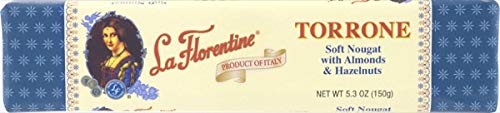La Florentine Soft Nougat Torrone Bar with Almonds & Hazelnuts, Pack of 6