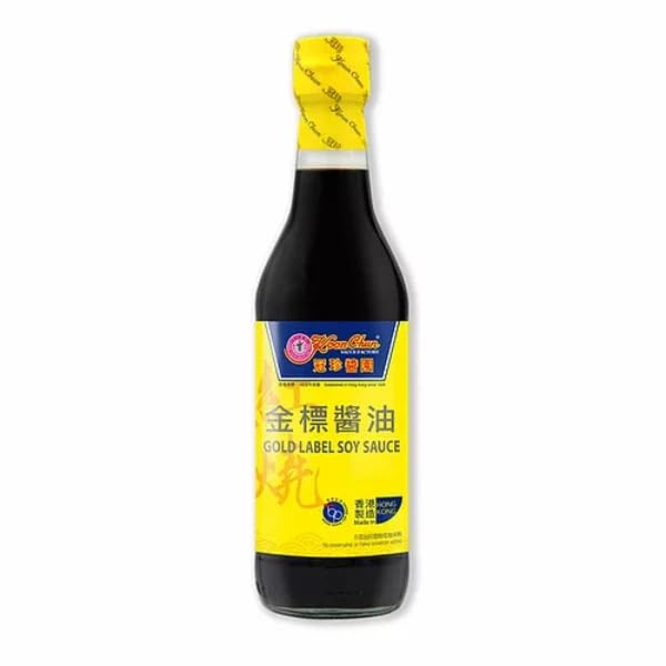 Koon Chun Gold Label Soy Sauce, Dark Glass Bottle, 16.9 OZ.