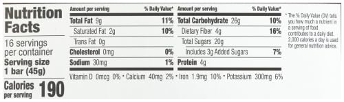 LARABAR BAR,Choc CHIP Brownie 1.6 OZ 16-CS
