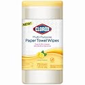 Clorox 32578 Multi-Purpose Paper Towel Wipe, Lemon Verbena Scent, 75-Ct. - Quantity 6