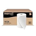 Morsoft by Morcon W106 Paper Towel Dispenser Refill, 10 Inch Roll, White, 100% Recycled Fiber, 10 x 800ft, 6 Rolls, Ideal Paper Towel Rolls