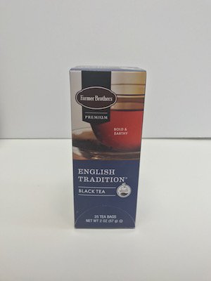 Farmer Brothers English Tradition Black Tea Bats, Individually Wrapped, 25 Count (Pack of 6)