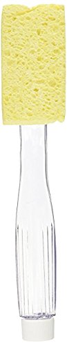 Arrow Dish Sponge w/ Soap Dispenser Handle & 4 Refill Sponges - Fillable Dish Wand for Quick, Convenient Cleaning - Easy to Refill - Built-In Scrubber