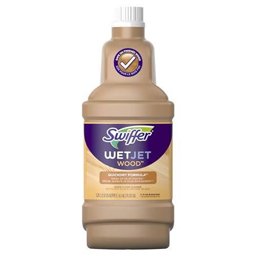 Swiffer WetJet Multi-purpose Hardwood Floor Cleaner Solution Refill, 1.25L (Packaging May Vary)