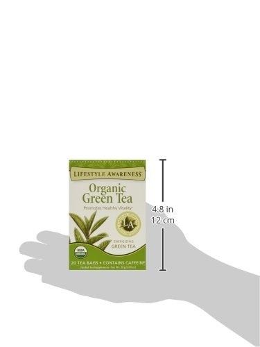 Lifestyle Awareness Organic Green Tea, 20 Tea bags (Pack of 1)