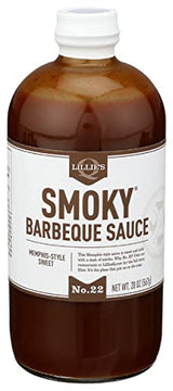 Lillie's Q - Smoky Barbeque Sauce, Gourmet BBQ Sauce, Sweet Brown Sugar BBQ Sauce, Mild Smoky Flavor, Premium Ingredients, Made with Gluten-Free