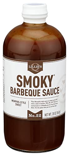 Lillie's Q - Smoky Barbeque Sauce, Gourmet BBQ Sauce, Sweet Brown Sugar BBQ Sauce, Mild Smoky Flavor, Premium Ingredients, Made with Gluten-Free