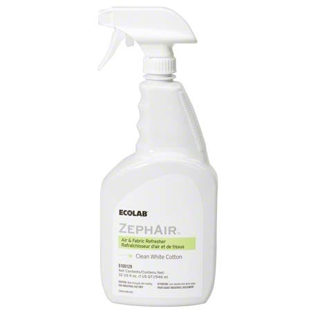 Zeph Air 00129 Clean White Cotton Air Freshener, Commercial-Grade Room Freshener, 32oz Spray (Each)