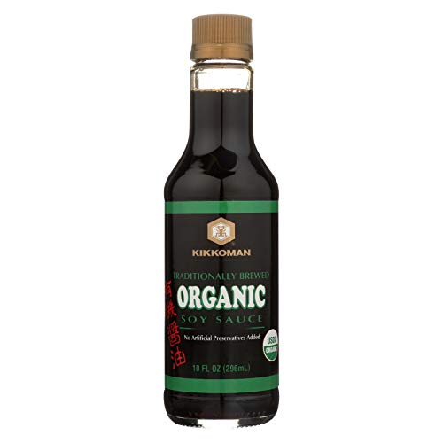 Kikkoman Organic Naturally Brewed Soy Sauce, 10 Ounce