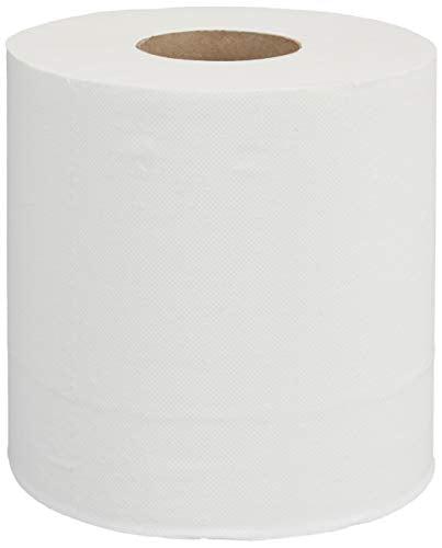 AmazonCommercial 2-Ply Soft, Absorbent Centerpull Paper Towels Compatible with Universal Dispensers, FSC Certified, 7.6 x 9 in, 6 Rolls, 600 Towels