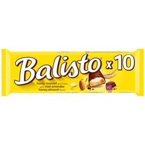 Balisto 9 Barres Chocolatées Lait Miel Amandes 180g
