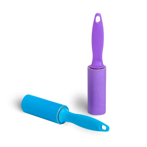Smart Design Mini Lint Rollers - Set of 5, 150 Sheets Total - Easy-to-Use Lint Roller for Pet Hair Removal, Cleaning Floors, Carpet, Cars & Other