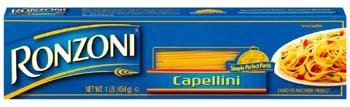 Ronzoni Capellini Pasta 16 oz (Pack of 20)