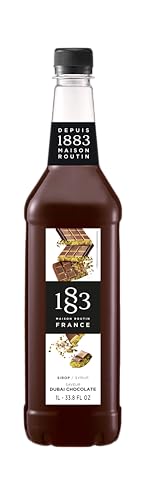 1883 MAISON ROUTIN FRANCE Dubai Chocolate Syrup, 33.8 OZ