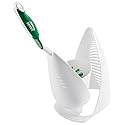 Libman 1022 Premium Angled Toilet Bowl Brush and Caddy with hygienic Drying Slits