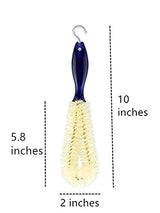 Aiboco 10 inches Kitchen Dish Scrub Brush, Glass Bottle Brush, Strong Scrubbing Bristles Cup Brush,Pan Pot Brush, Angled Design
