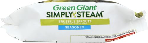Green Giant Simply Steam, Seasoned Brussel Sprouts with Salt & Pepper, 9 Ounce (Frozen)