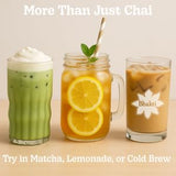 Bhakti Chai Tea Concentrate | Original, Organic Fresh Ginger, Black Tea, Sweetened, Spiced, Dairy-Free, Vegan, 32oz (8 Servings)