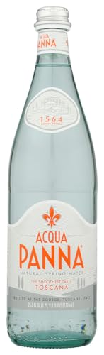 Acqua Panna Still Natural Spring Water in a Glass Bottle of 750ml/25.36 Fl.oz -Case of 15