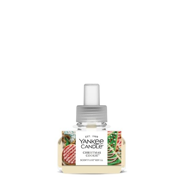Yankee Candle ScentPlug Refill for Plug in Air Fresheners, Scented Oil Refills, Long Lasting Home Fragrance, Christmas Cookie (Pack of 4)