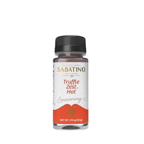 Sabatino Tartufi Truffle Zest Seasoning, Hot, The Original All Natural Gourmet Truffle Powder, Plant Based, Vegan and Vegetarian Friendly, Kosher, Low