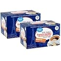 Great Value French Vanilla Ground Coffee Single Serve Cups, Light Roast, 12 Count (Pack of 2)