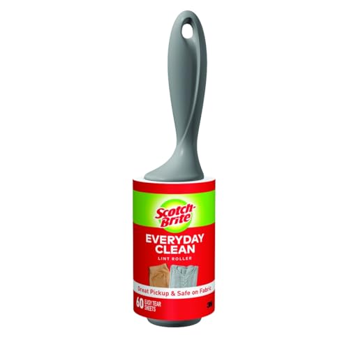 Scotch-Brite Lint Roller, Works Great on Pet Hair, 60 Sheets (Pack of 1)