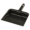 Rubbermaid Commercial Products 12.25, Heavy-Duty Dust Pan, Durable Plastic, Charcoal, Ideal for Industrial/Professional Debris Collection & Home