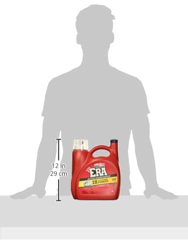 Era Oxibooster Liquid Laundry Detergent, 154 fl oz, 87 Loads Powerful Laundry Detergent for Stain Removal, Tough on Stains, Era Active Spot Fighter