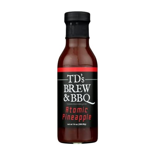 TD's Brew & BBQ "ATOMIC PINEAPPLE" Sauce/tds brew and bbq/pineapple/chile/barbecue sauce/stir fry/sweet & spicy