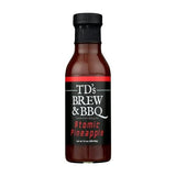 TD's Brew & BBQ "ATOMIC PINEAPPLE" Sauce/tds brew and bbq/pineapple/chile/barbecue sauce/stir fry/sweet & spicy