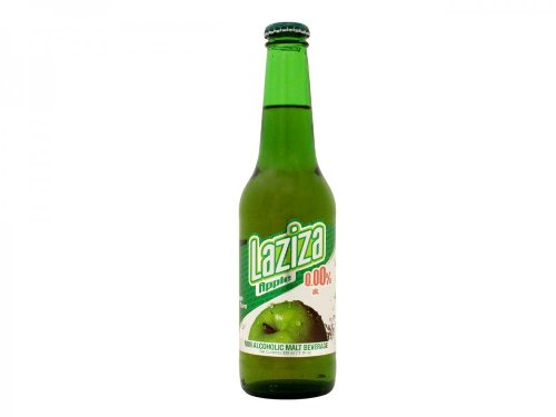 Laziza Non Alcoholic Malt Beverage, Apple, 11 Ounce (Pack of 24)