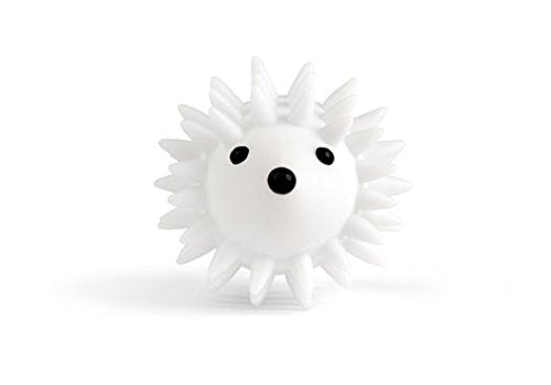 Kikkerland Hedgehog Reusable Dryer Balls, Set of 2, White