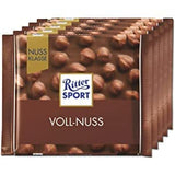 Ritter Sport, Milk Chocolate with Whole Hazelnuts, 3.5-Ounce Bars - Pack of 10