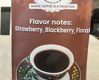 ETHIOPIAN YIRGACHEFFE Whole Beans coffee, medium roast, single origin,100% Arabica, natural process, specialty Ethiopian coffee 16oz (1 pound)