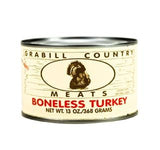 Grabill Country Meats - Pack of 12 - Boneless Turkey - Fully Cooked & Ready To Eat - 13 oz. Cans Boxed