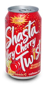 Shasta VERY CHERRY TWIST Soda, 12-Ounce Cans (Pack of 12)