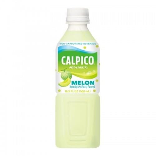 CALPICO Melon Drink, Japanese Beverage with Melon Juice Concentrate, Sweet and Tangy Asian Drink, 16.9 FL oz. (Pack of 24)