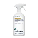 ATTITUDE Window and Mirror Cleaner, EWG Verified, Plant- and Mineral-Based Ingredients, Vegan and Cruelty-free Household Products, Citrus Zest, 27.1