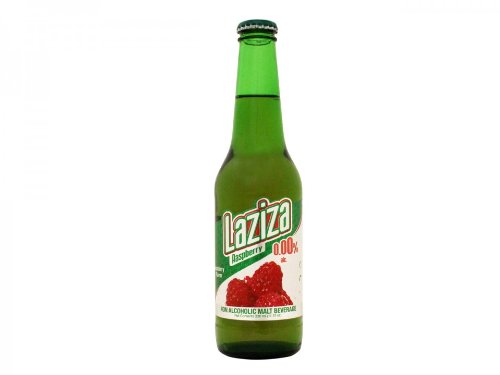 Laziza Non Alcoholic Malt Beverage, Raspberry, 11 Ounce (Pack of 24)