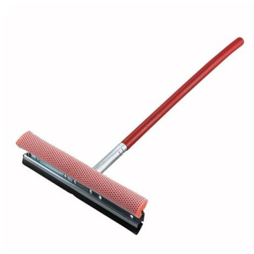 Winco Window Squeegee and Sponge, Medium, Red